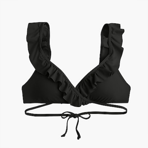 ruffle wrap bikini top